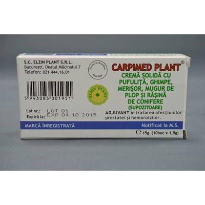 Carpimed Plant Supozitor 1.5gr 10 supozitoare